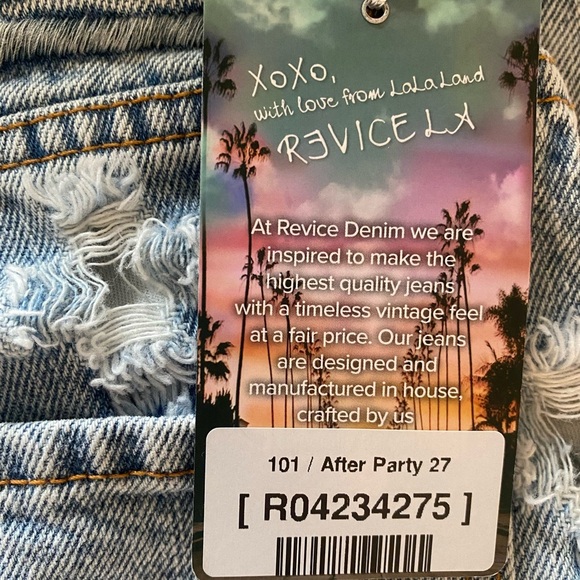 NWT Revice Laser Cut Jeans Distressed Size 27 - Picture 11 of 13